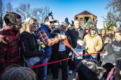 Mayor Casey Ryan official opened the new Imagination Station on November 17, 2018.